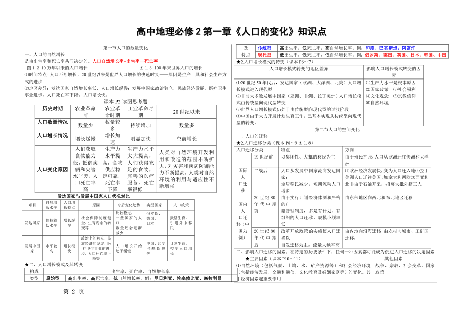 第一章《人口的变化》知识点(3页).doc_第2页