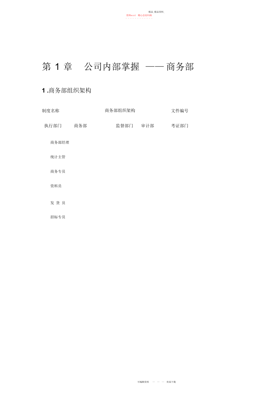 2022年商务部内控制度.docx_第1页