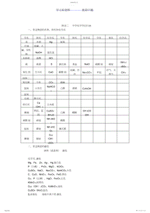 2022年初中化学知识归纳.docx