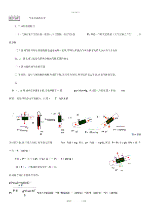 2022年封闭气体压强计算方法总结.docx