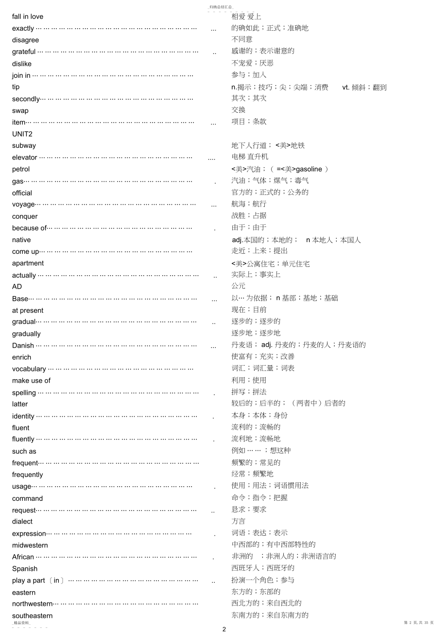 2022年人教版高中英语单词表4 .docx_第2页