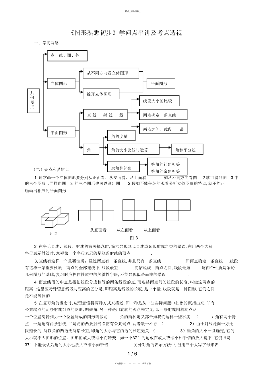 2022年《图形认识初步》知识点串讲及考点透视7 .docx_第1页