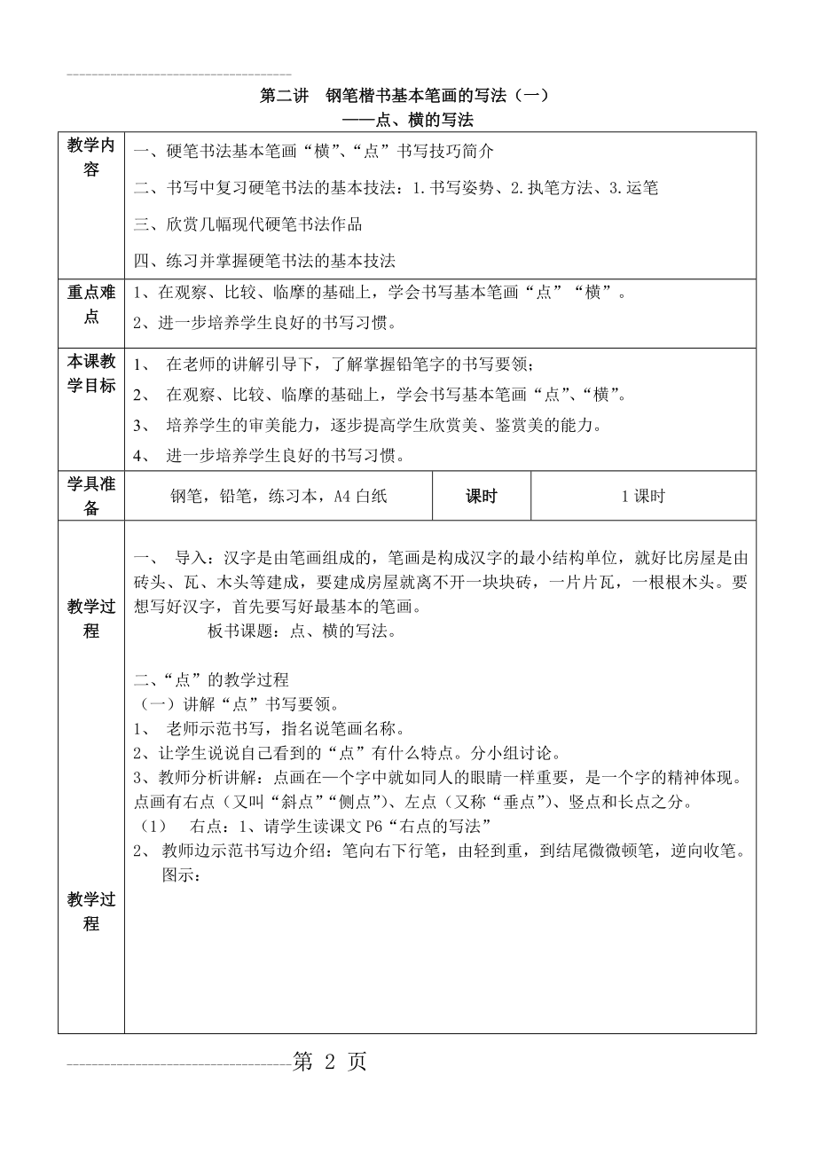 初中硬笔书法教学(33页).doc_第2页