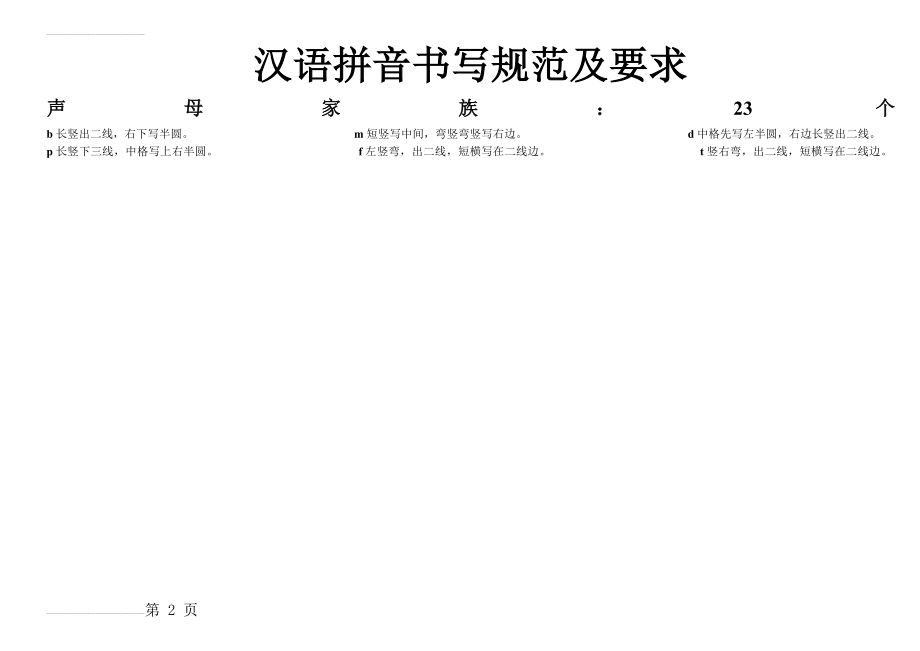 汉语拼音书写格式(四线三格)及笔顺47725(4页).doc_第2页