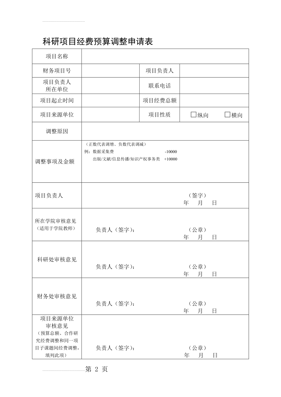 科研项目经费预算调整申请表(5页).doc_第2页