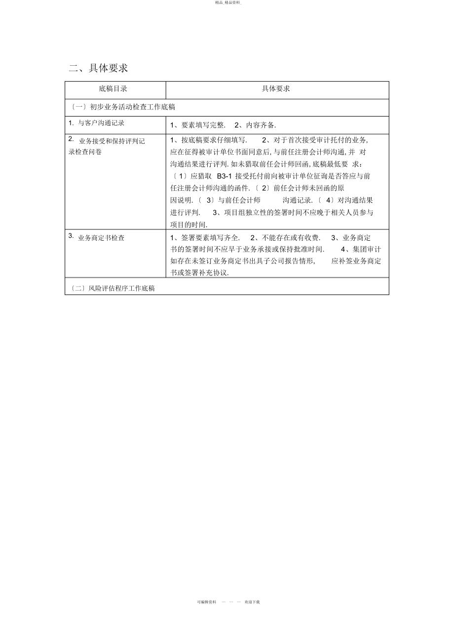 2022年审计工作底稿自查归档要求 .docx_第2页