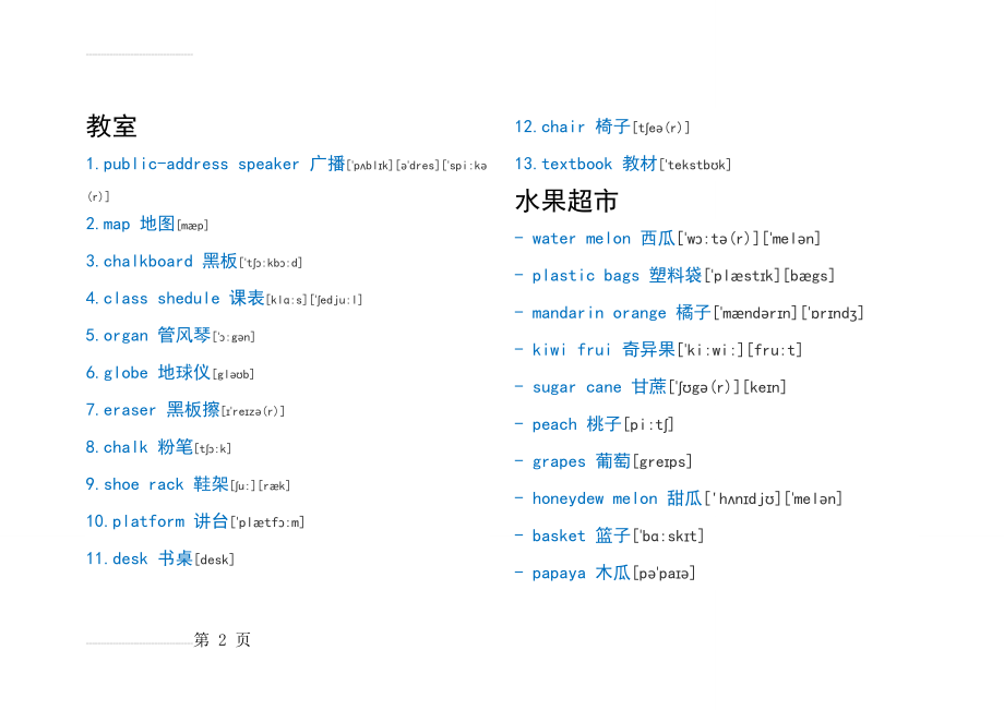 生活英语口语日常对话汇总情况大全(27页).doc_第2页