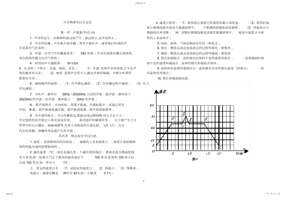 2022年初中物理知识点总结32 .docx_第1页