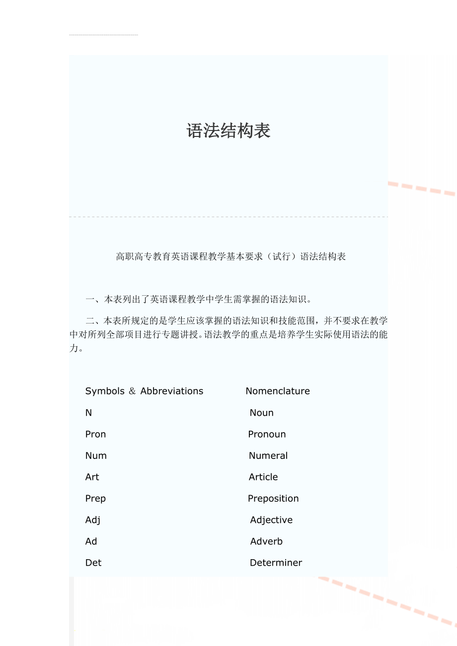 语法结构表(13页).doc_第1页