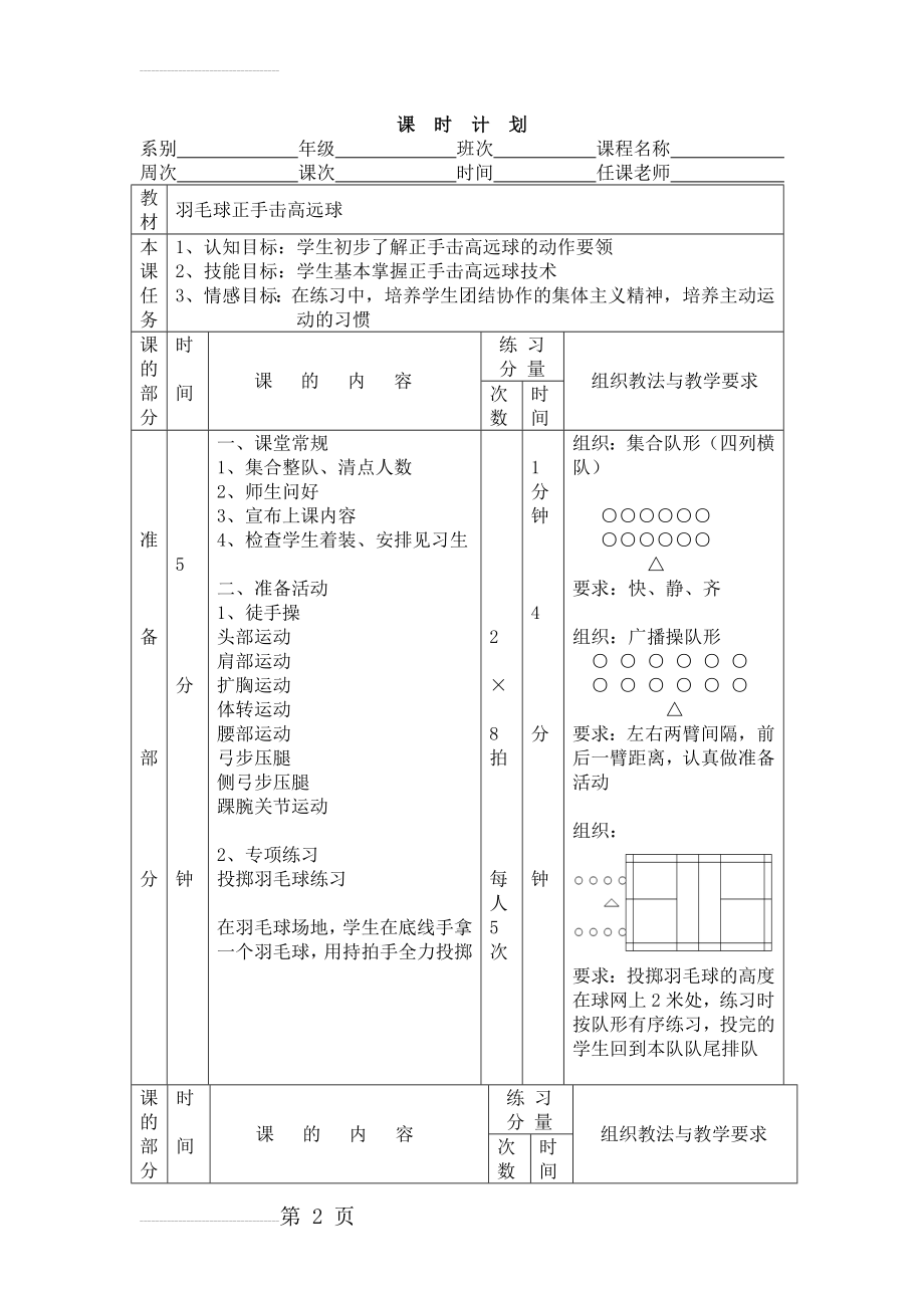 羽毛球正手击高远球教案(5页).doc_第2页