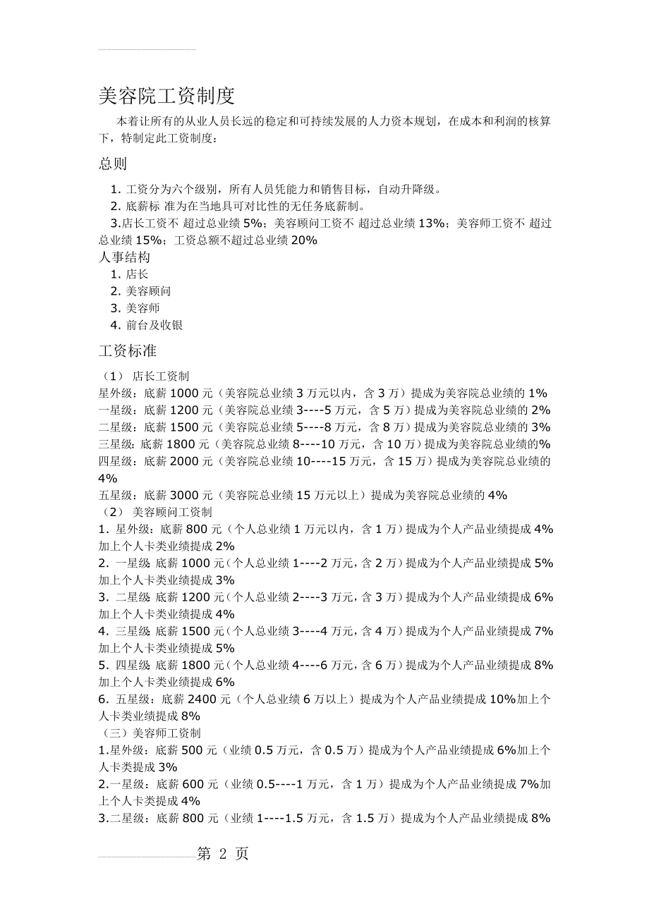 美容院工资制度42793(4页).doc_第2页