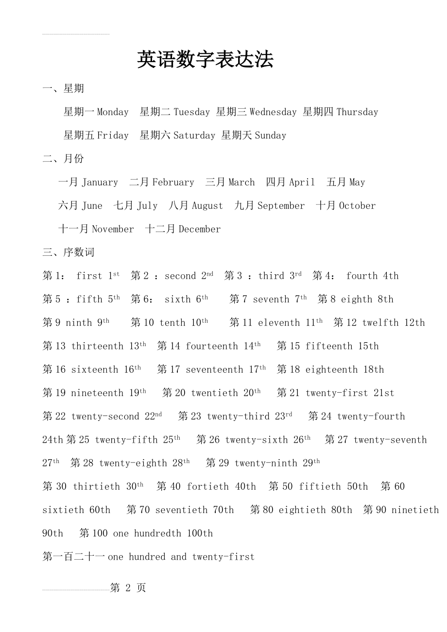 英语数字年份表达法(10页).doc_第2页