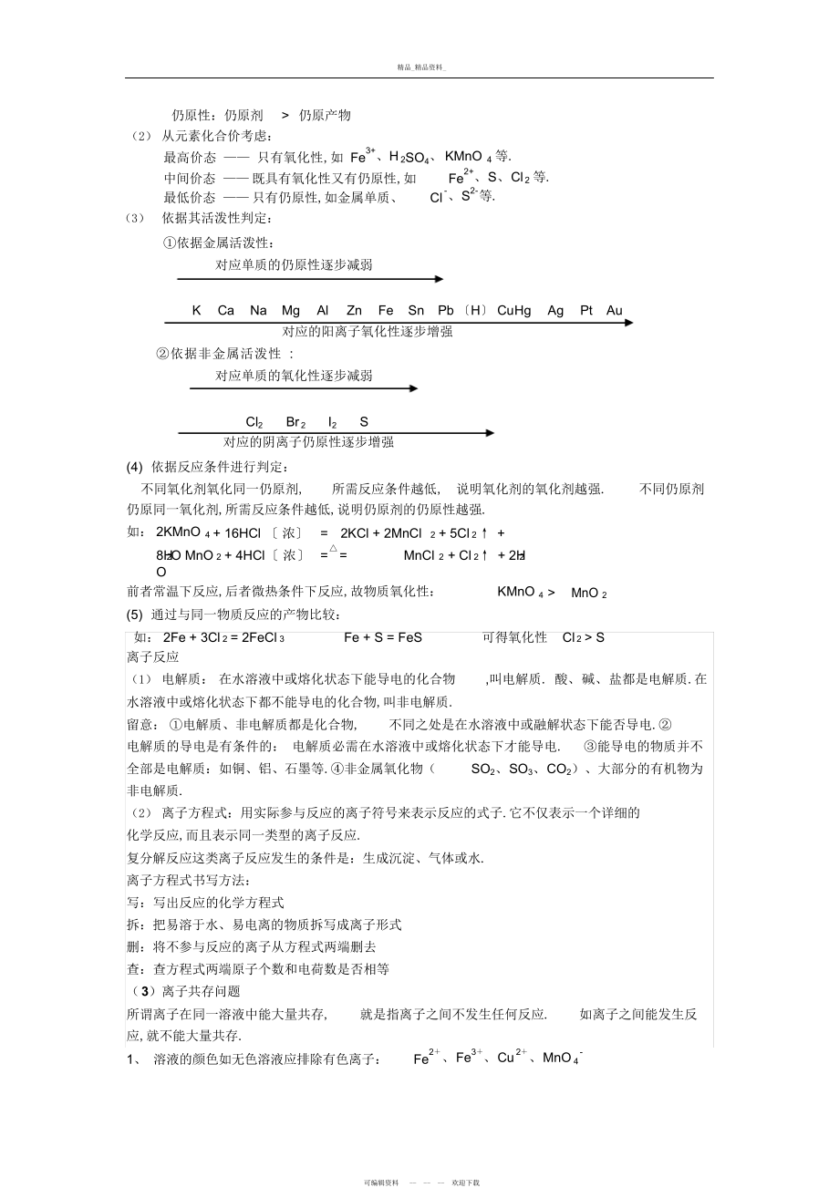 2022年苏教版化学必修一知识点总结 .docx_第2页