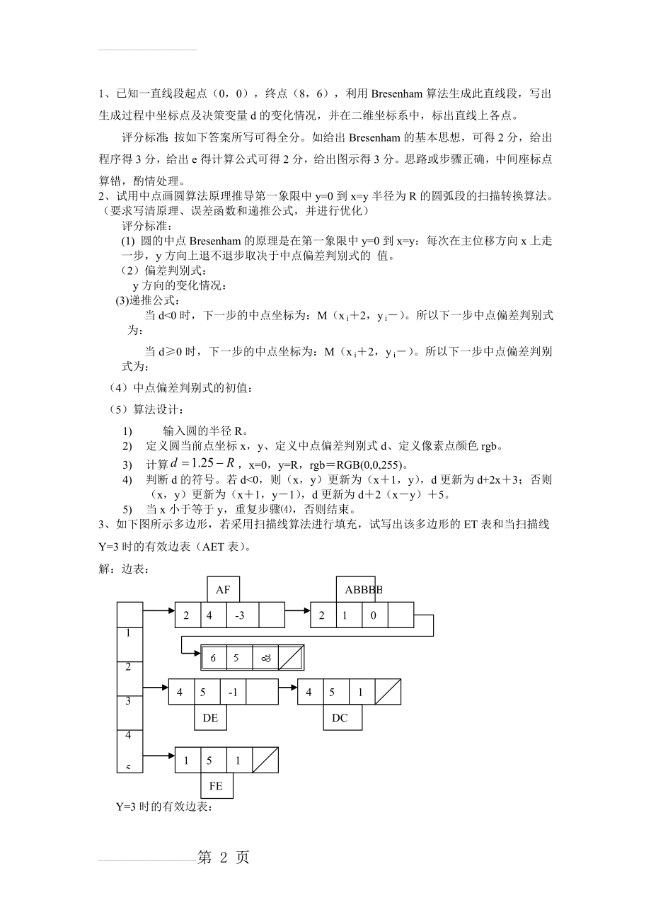 计算机图形学考试重点计算题(9页).doc_第2页