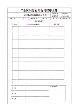 012产品标识和可追溯性控制程序.docx