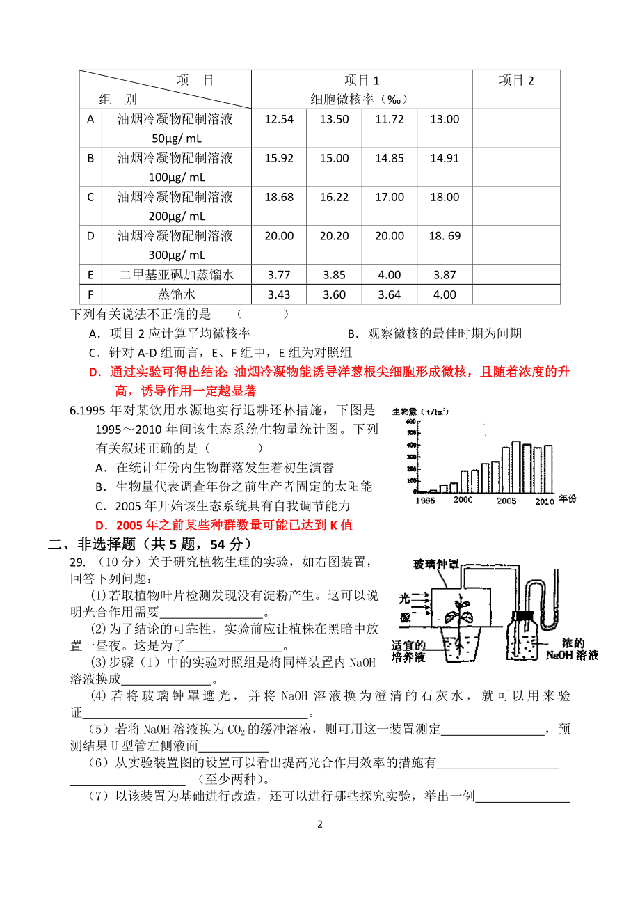 考前重组(理科综合-生物部分+(道选做题))-冲刺高考.docx_第2页