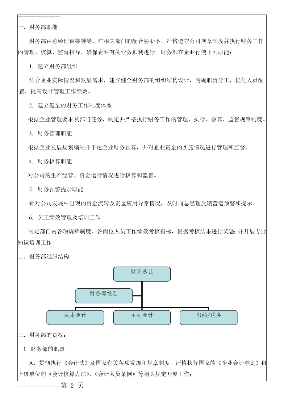 财务部职能与权责(7页).doc_第2页