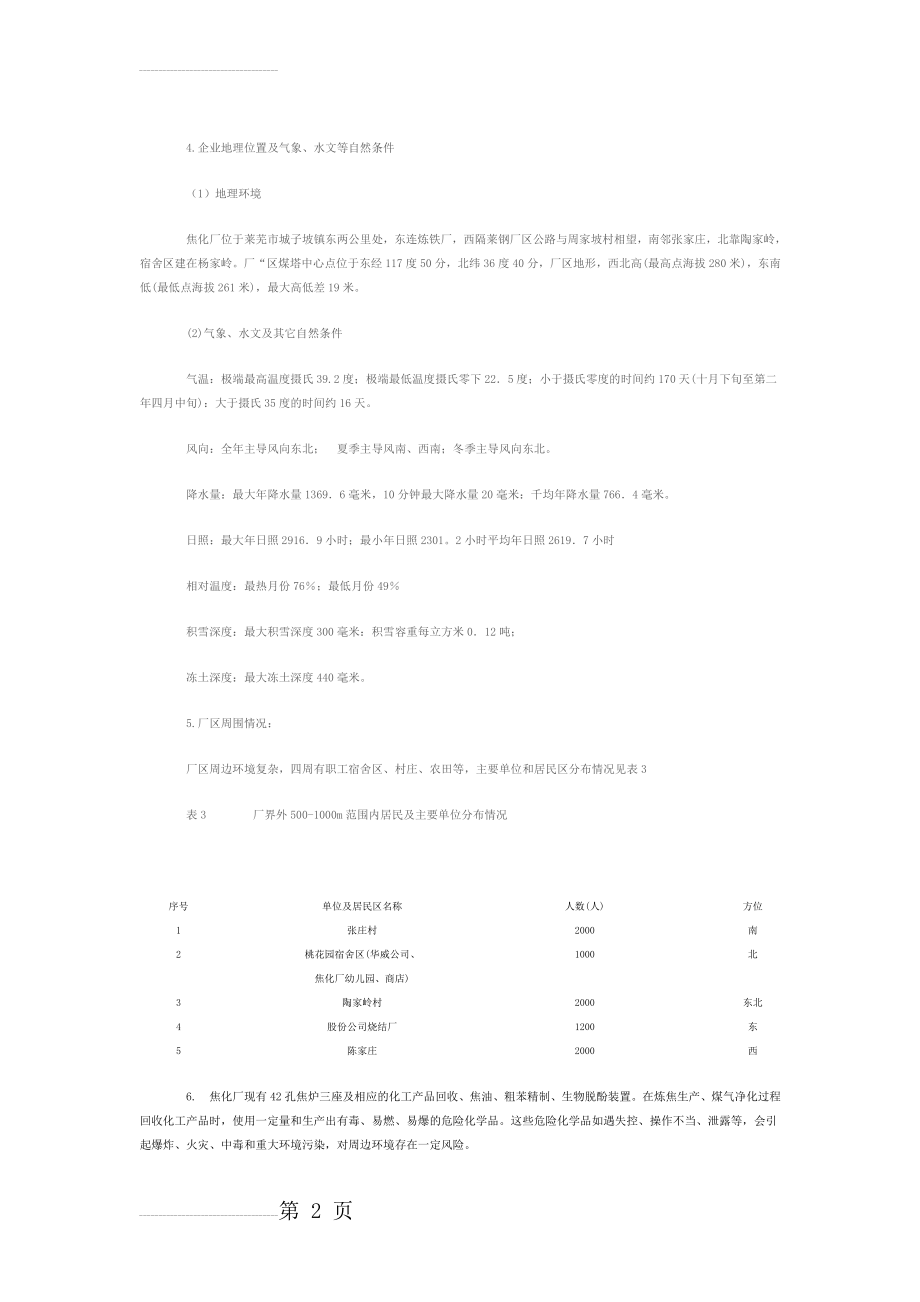 莱芜钢铁股份有限公司焦化厂污染事故应急预案(22页).doc_第2页