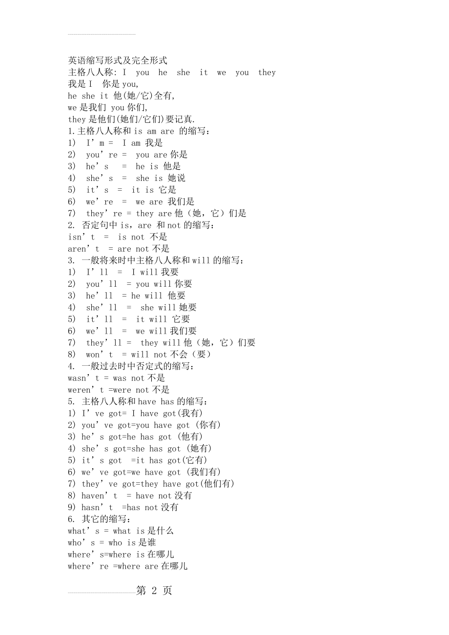 英语常用缩写形式及完整形式(3页).doc_第2页