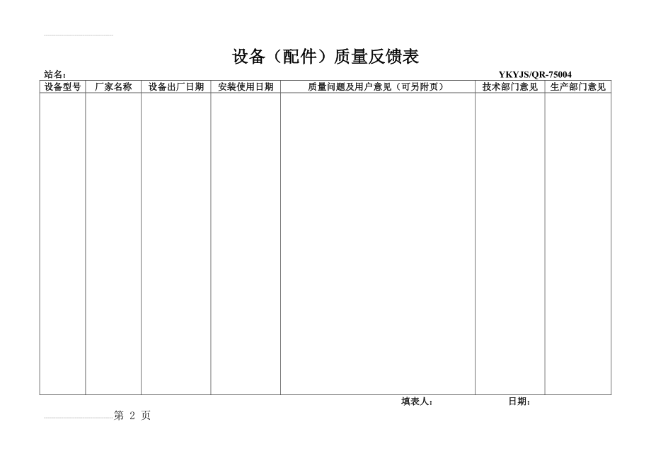 设备(配件)质量反馈表(2页).doc_第2页