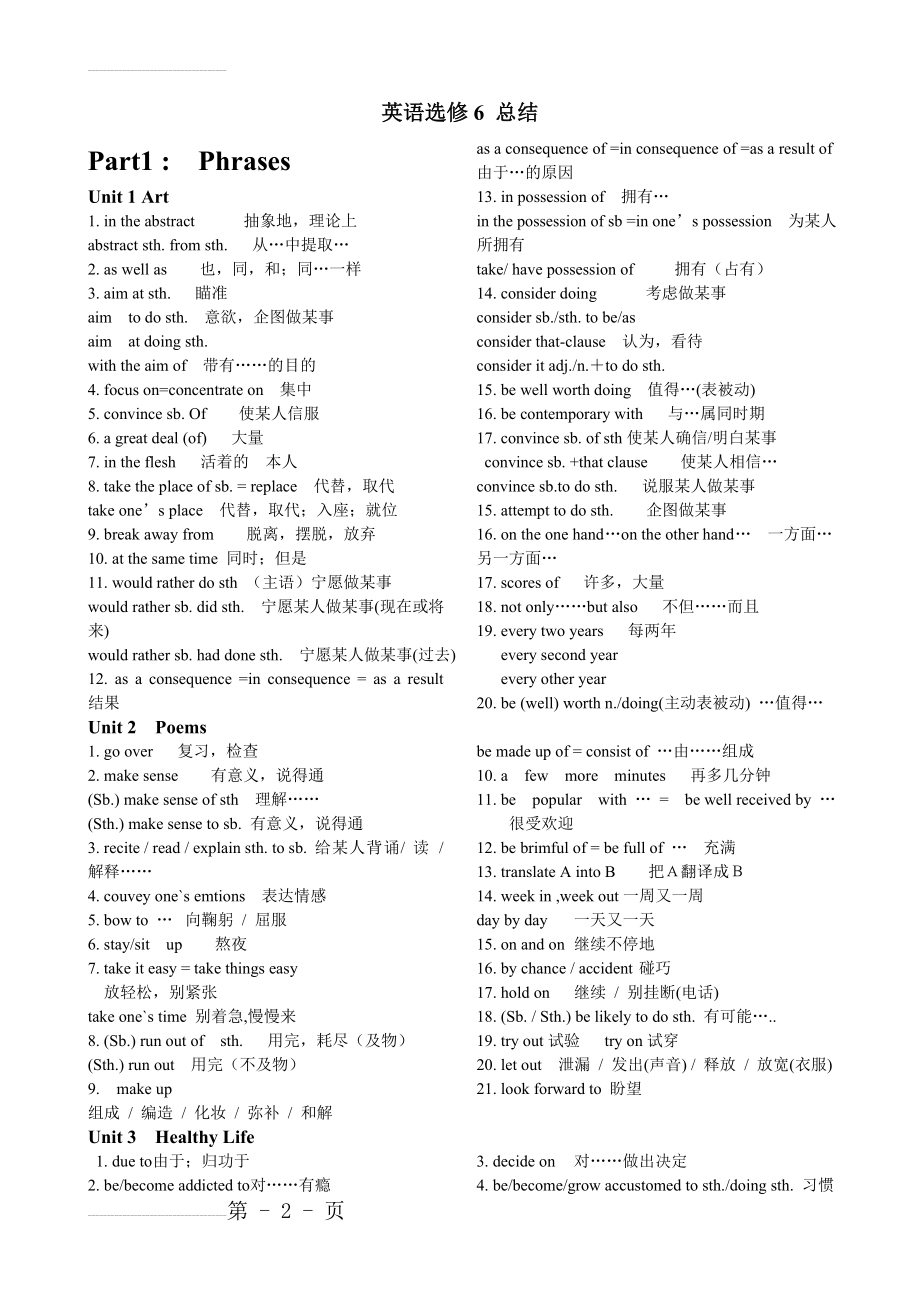 英语必修6知识点总结(8页).doc_第2页