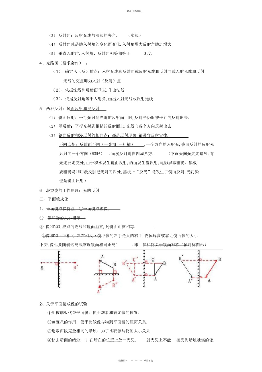 2022年第四章光现象知识点总结 .docx_第2页