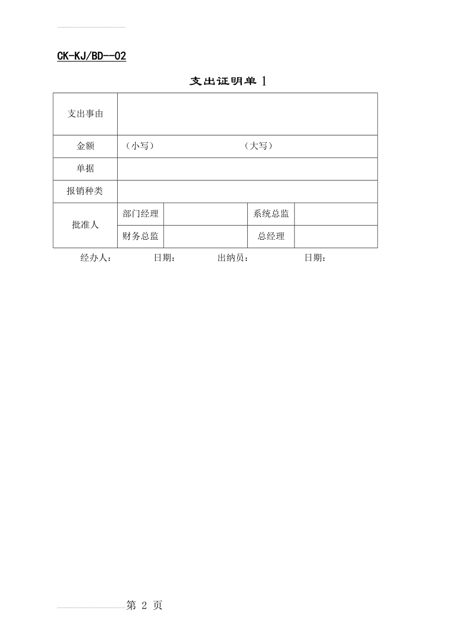 财务常用表格大全(11页).doc_第2页