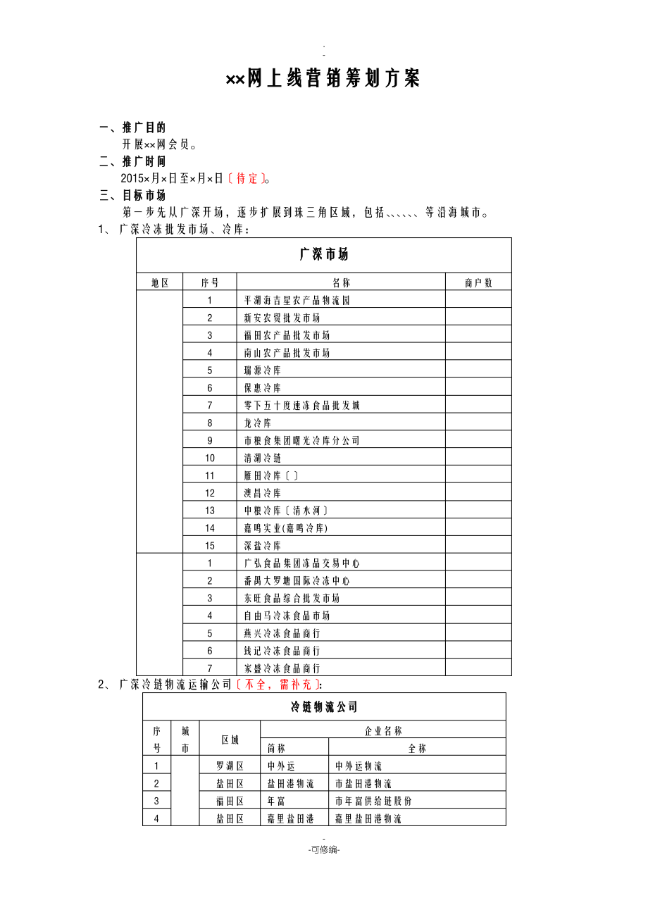 ××网上线营销策划实施方案.pdf_第1页