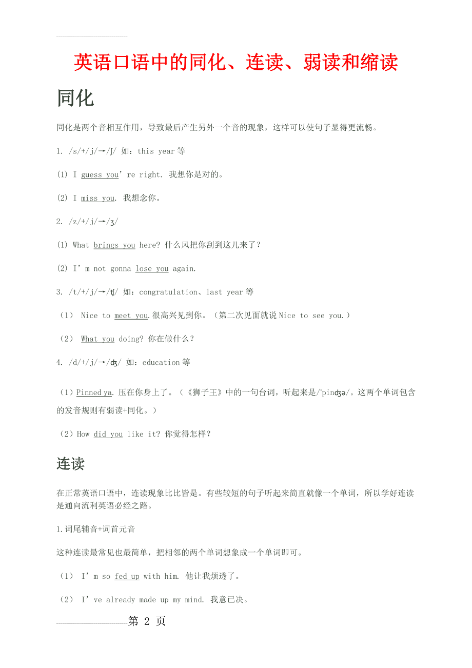 英语口语中的同化、连读、弱读和缩读(6页).doc_第2页