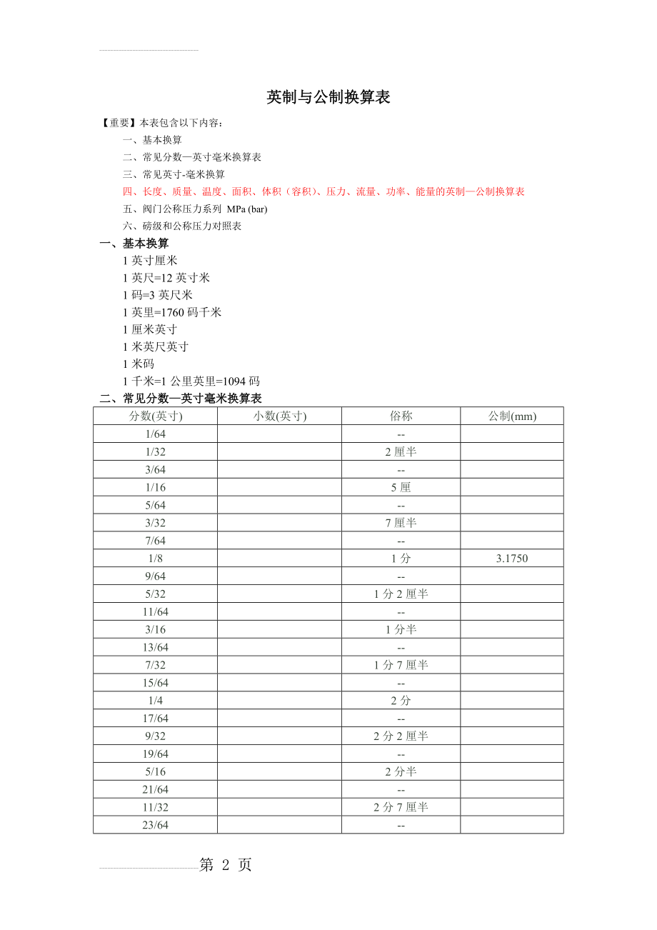 英制与公制换算表(7页).doc_第2页