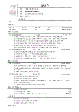 575.找工作写人事简历模板 专业人士简历模板 应聘药品研发类岗位的简历模板.docx