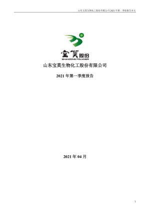 宝莫股份：2021年第一季度报告全文.PDF