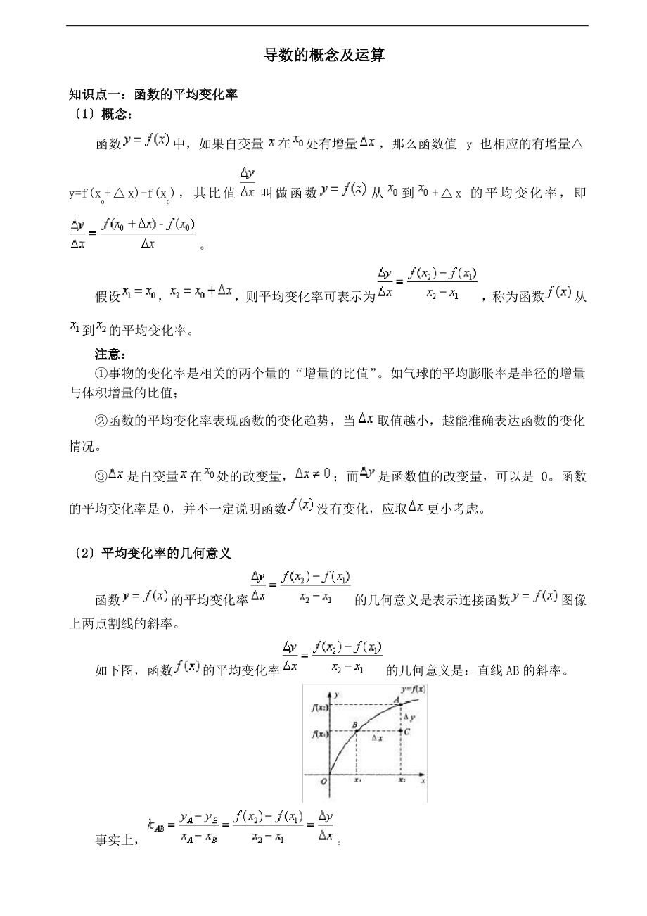 导数的概念、导数公式与应用.pdf_第1页