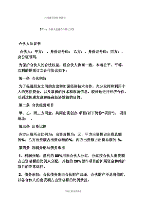 共同出资合作协议书.pdf