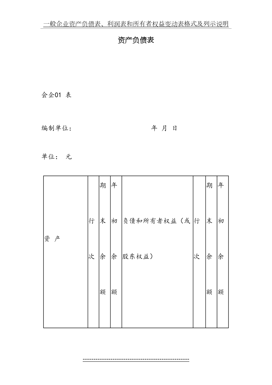 一般企业资产负债表、利润表和所有者权益变动表格式及列示说明.doc_第2页