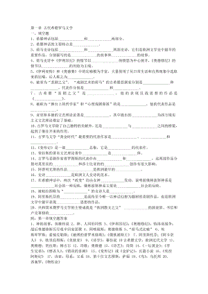 外国文学史考研复习题库.doc