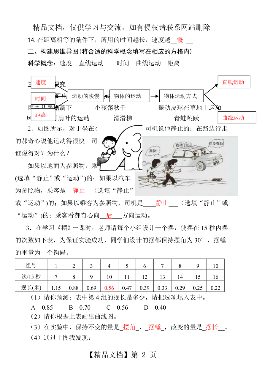 四年级下册科学试题-第三单元测试题(含答案)--苏教版.doc_第2页