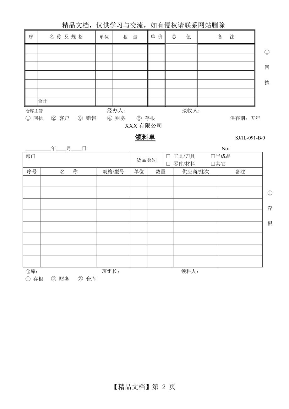 入库单、出库单、领料单、发货单-088-091.doc_第2页