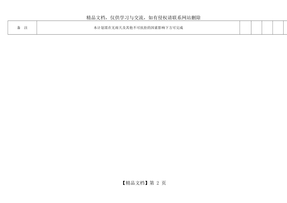 住宅楼建筑工程施工进度计划横道图.doc_第2页