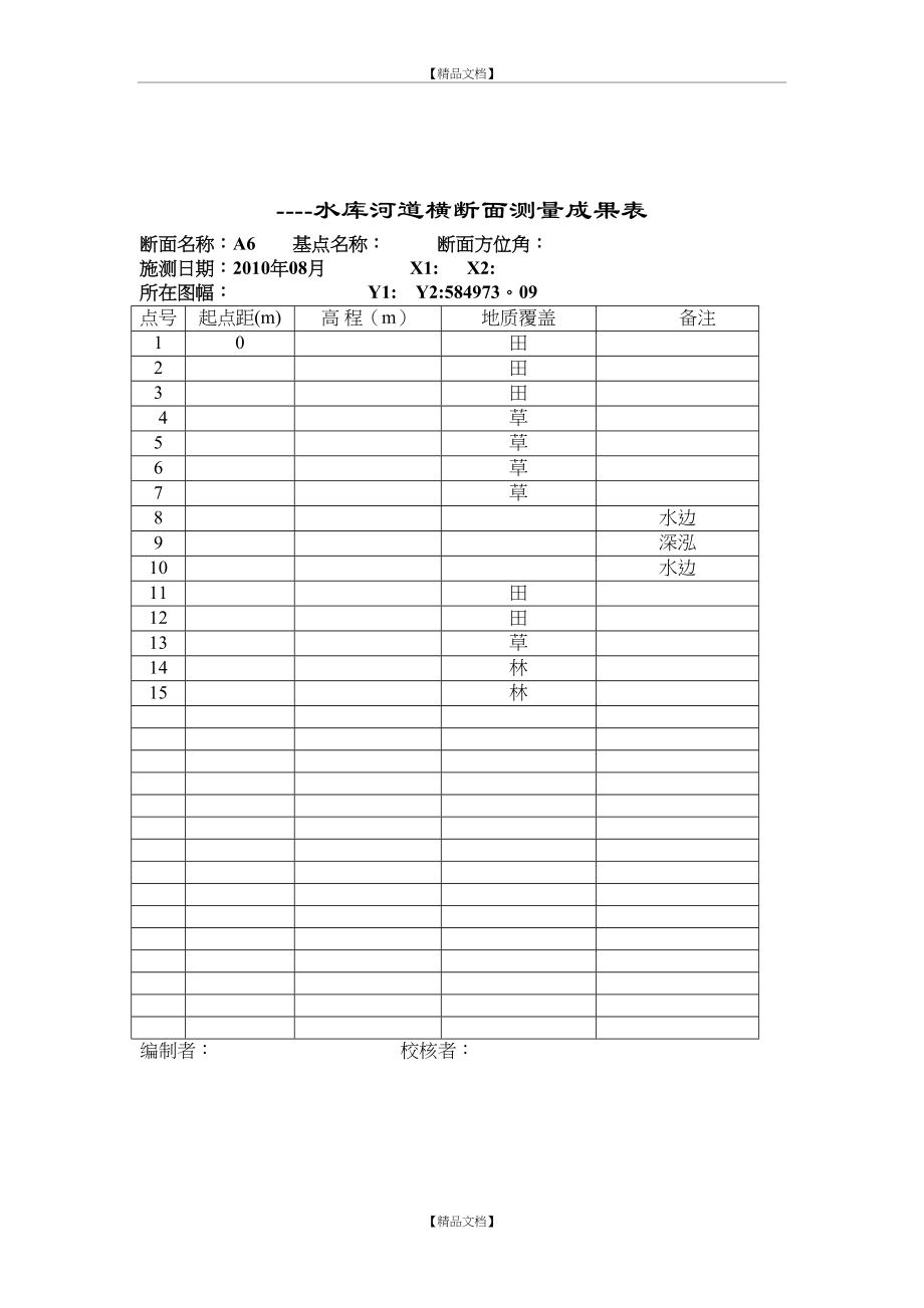 --水库河道横断面测量成果表.doc_第2页