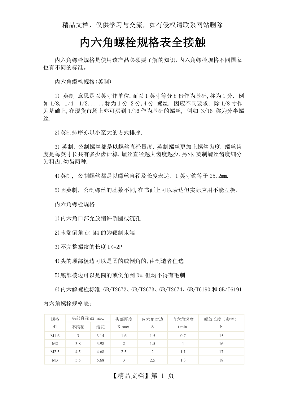 内六角螺栓规格表.doc_第1页