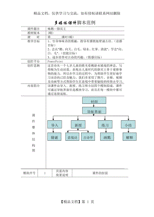 古诗咏鹅--课件脚本范例.doc