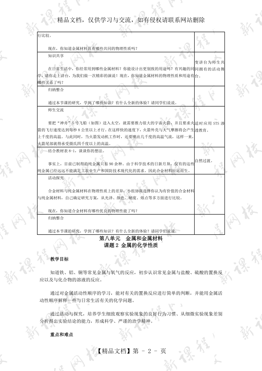 人教版初中化学教案(下册全).doc_第2页