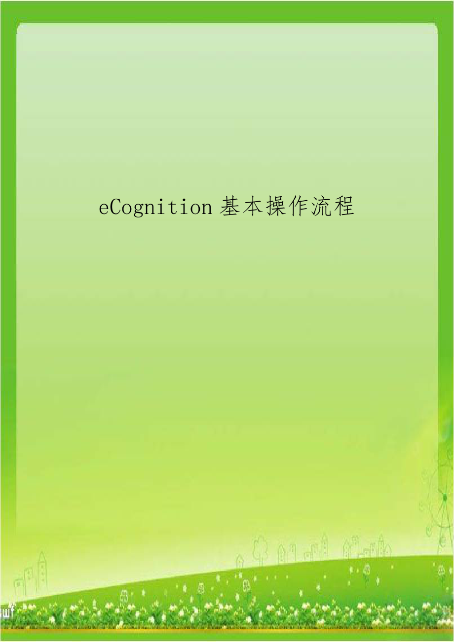 eCognition基本操作流程.doc_第1页