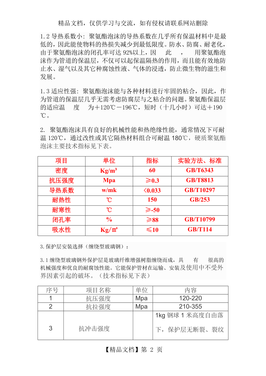 供热管网(聚氨酯)施工方案.doc_第2页