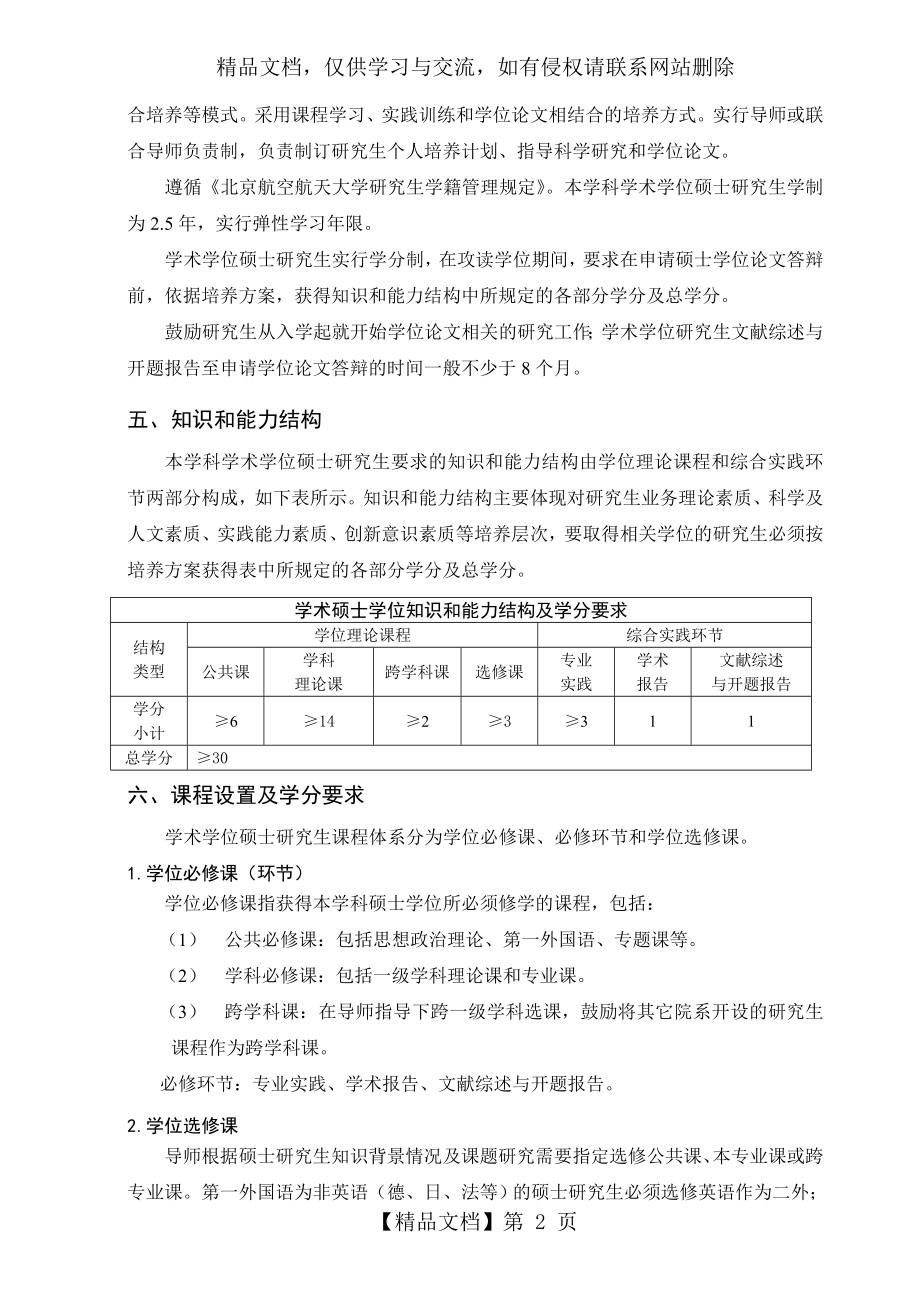 北航管理科学与工程培养方案.doc_第2页