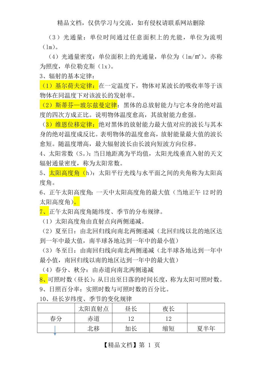 大学农业气象学知识点汇总.doc_第2页