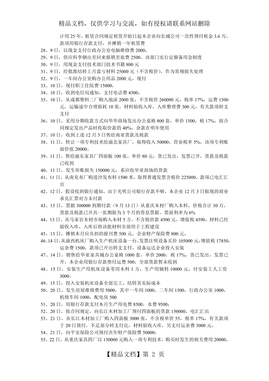 会计实战--XX公司12月发生的经济业务.doc_第2页