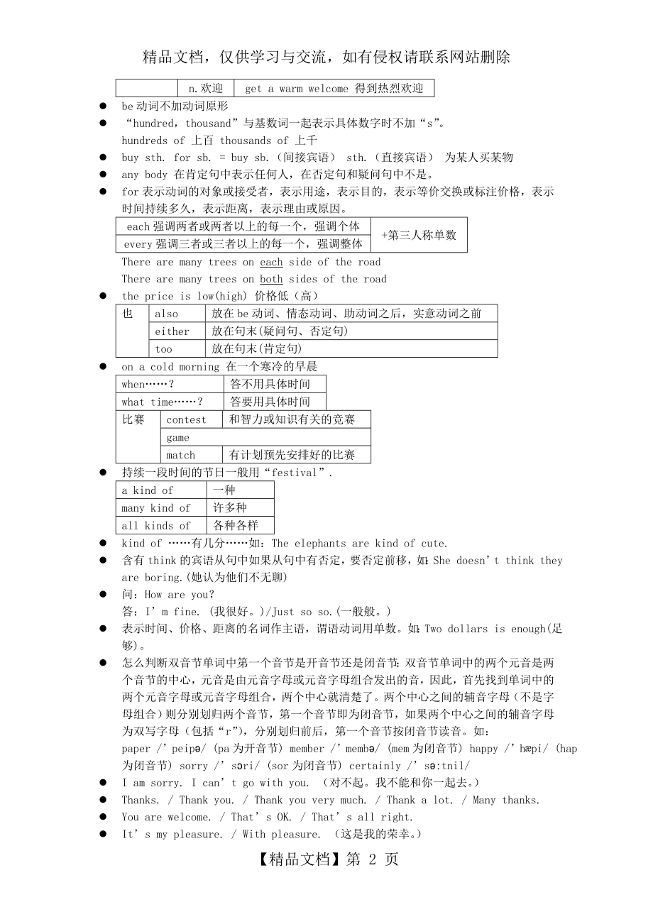 初中英语笔记大全(超级精华版).doc_第2页