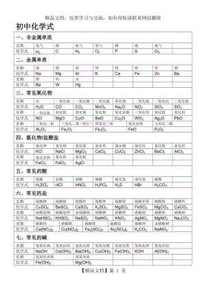 初中化学式表.doc